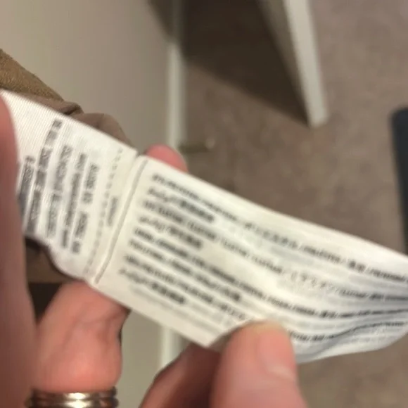 Abercrombie & Fitch Elegant Tan Sleeveless Dress Suede like Material size MT - Picture 5 of 5